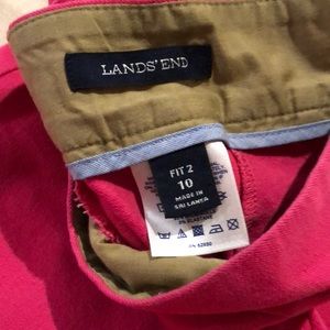 Lands end straight leg to the ankle side zip pants lands end fit size 2